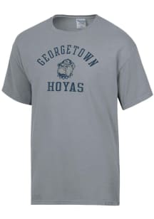 ComfortWash Georgetown Hoyas Grey Garment Dyed Short Sleeve T Shirt