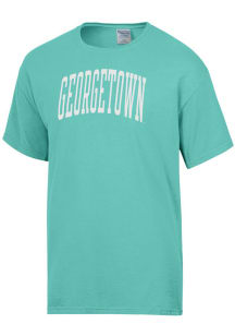 ComfortWash Georgetown Hoyas Green Garment Dyed Short Sleeve T Shirt