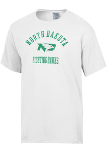 ComfortWash North Dakota Fighting Hawks White Garment Dyed Short Sleeve T Shirt