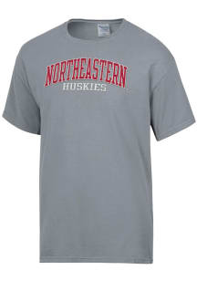 ComfortWash Northeastern Huskies Grey Garment Dyed Short Sleeve T Shirt