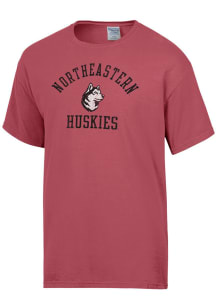 ComfortWash Northeastern Huskies Red Garment Dyed Short Sleeve T Shirt