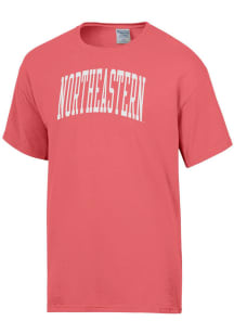 ComfortWash Northeastern Huskies Pink Garment Dyed Short Sleeve T Shirt