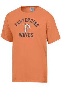 ComfortWash Pepperdine Waves Orange Garment Dyed Short Sleeve T Shirt