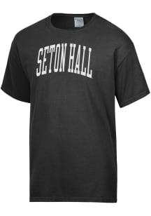 ComfortWash Seton Hall Pirates Black Garment Dyed Short Sleeve T Shirt