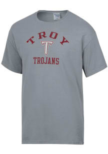 ComfortWash Troy Trojans Grey Garment Dyed Short Sleeve T Shirt