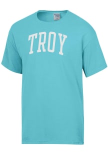 ComfortWash Troy Trojans Blue Garment Dyed Short Sleeve T Shirt