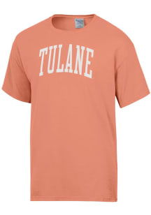 ComfortWash Tulane Green Wave Orange Garment Dyed Short Sleeve T Shirt