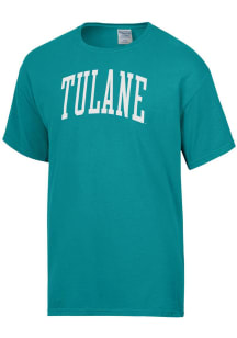 ComfortWash Tulane Green Wave Blue Garment Dyed Short Sleeve T Shirt