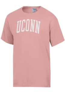 ComfortWash UConn Huskies Pink Garment Dyed Short Sleeve T Shirt
