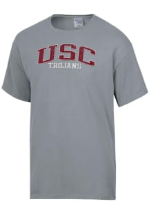 ComfortWash USC Trojans Grey Garment Dyed Short Sleeve T Shirt