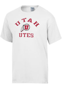 ComfortWash Utah Utes White Garment Dyed Short Sleeve T Shirt