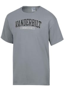 ComfortWash Vanderbilt Commodores Grey Garment Dyed Short Sleeve T Shirt