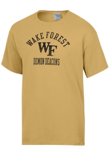 ComfortWash Wake Forest Demon Deacons Yellow Garment Dyed Short Sleeve T Shirt