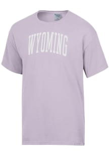 ComfortWash Wyoming Cowboys Purple Garment Dyed Short Sleeve T Shirt