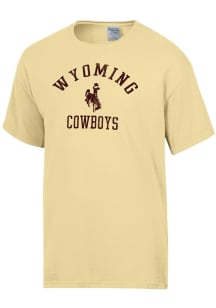 ComfortWash Wyoming Cowboys Yellow Garment Dyed Short Sleeve T Shirt