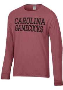 ComfortWash South Carolina Gamecocks Red Garment Dyed Long Sleeve T Shirt