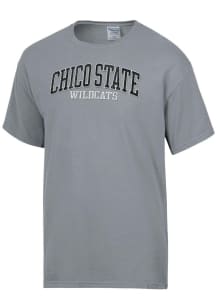 ComfortWash CSU Chico Wildcats Grey Garment Dyed Short Sleeve T Shirt