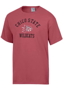 ComfortWash CSU Chico Wildcats Red Garment Dyed Short Sleeve T Shirt