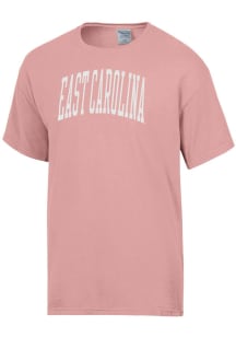 ComfortWash East Carolina Pirates Pink Garment Dyed Short Sleeve T Shirt