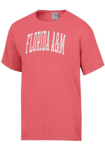 ComfortWash Florida A&amp;M Rattlers Pink Garment Dyed Short Sleeve T Shirt