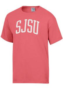 ComfortWash San Jose State Spartans Pink Garment Dyed Short Sleeve T Shirt