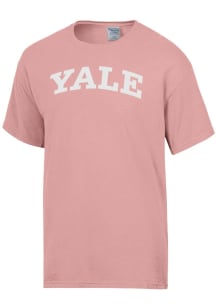 ComfortWash Yale Bulldogs Pink Garment Dyed Short Sleeve T Shirt