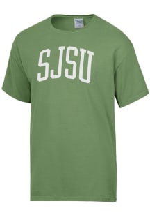 ComfortWash San Jose State Spartans Green Garment Dyed Short Sleeve T Shirt
