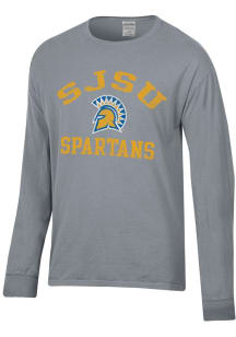 ComfortWash San Jose State Spartans Grey Garment Dyed Long Sleeve T Shirt