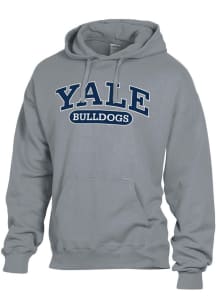 ComfortWash Yale Bulldogs Mens Grey Garment Dyed Long Sleeve Hoodie
