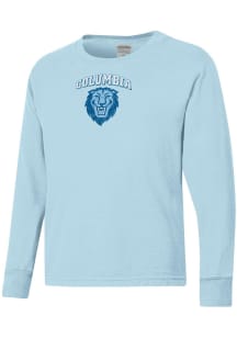 ComfortWash Columbia College Cougars Youth Blue Garment Dyed Long Sleeve T-Shirt
