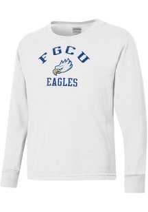 ComfortWash Florida Gulf Coast Eagles Youth White Garment Dyed Long Sleeve T-Shirt