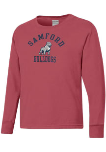 ComfortWash Samford University Bulldogs Youth Red Garment Dyed Long Sleeve T-Shirt