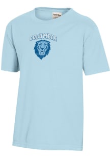ComfortWash Columbia College Cougars Youth Light Blue Garment Dyed Short Sleeve T-Shirt