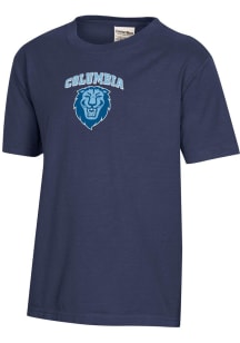 ComfortWash Columbia College Cougars Youth Blue Garment Dyed Short Sleeve T-Shirt