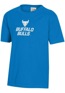 ComfortWash Buffalo Bulls Youth Blue Garment Dyed Short Sleeve T-Shirt