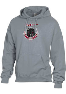 ComfortWash MIT Engineers Mens Charcoal Garment Dyed Long Sleeve Hoodie