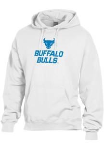 ComfortWash Buffalo Bulls Mens White Garment Dyed Long Sleeve Hoodie