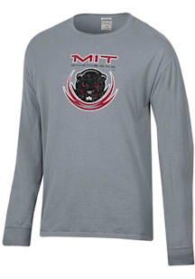 ComfortWash MIT Engineers Charcoal Garment Dyed Long Sleeve T Shirt