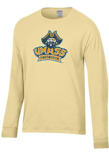 ComfortWash University of Massachusetts Dartmouth Yellow Garment Dyed Long Sleeve T Shirt