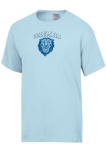 ComfortWash Columbia College Cougars Blue Distressed Garment Dyed Short Sleeve T Shirt