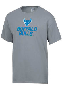 ComfortWash Buffalo Bulls Charcoal Garment Dyed Short Sleeve T Shirt