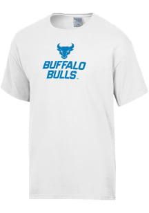 ComfortWash Buffalo Bulls White Garment Dyed Short Sleeve T Shirt