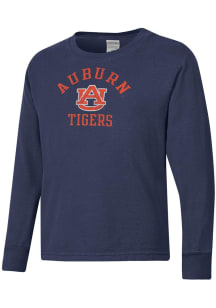 ComfortWash Auburn Tigers Youth Blue Garment Dyed Long Sleeve T-Shirt