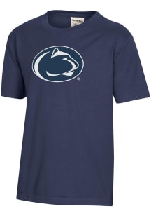 Youth Penn State Nittany Lions Blue ComfortWash Garment Dyed Short Sleeve T-Shirt