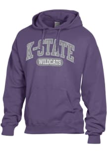 Mens K-State Wildcats Purple ComfortWash Garment Dyed Hooded Sweatshirt