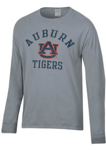 ComfortWash Auburn Tigers Grey Garment Dyed Long Sleeve T Shirt