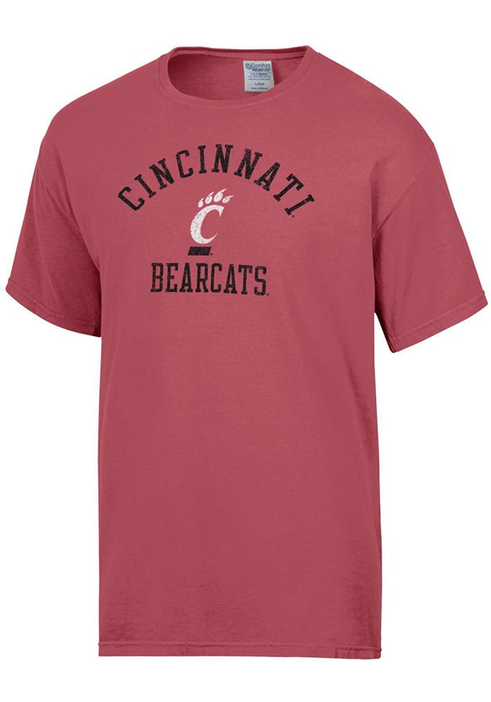 ComfortWash Cincinnati Bearcats Crimson Garment Dyed Short Sleeve T Shirt