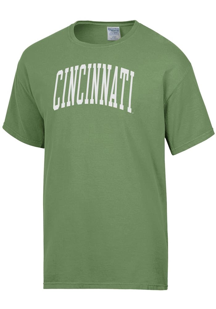 ComfortWash Cincinnati Bearcats Green Garment Dyed Short Sleeve T Shirt