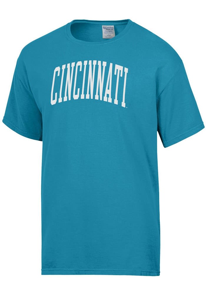 ComfortWash Cincinnati Bearcats Blue Garment Dyed Short Sleeve T Shirt