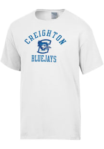 ComfortWash Creighton Bluejays White Garment Dyed Short Sleeve T Shirt